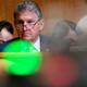 Senator Joe Manchin (D-W.Va.) questions Attorney General Merrick Garland regarding the investigation of Hunter Biden’s laptop during a Senate Appropriations Subcommittee on Commerce, Justice, Science, and Related Agencies hearing to discuss the fiscal year 2023 budget of the Department of Justice at the Capitol in Washington, DC, on April 26, 2022.